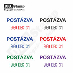 POSTÁZVA dátum bélyegző
