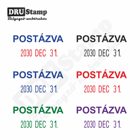 POSTÁZVA dátum bélyegző