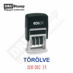 TÖRÖLVE dátum bélyegző
