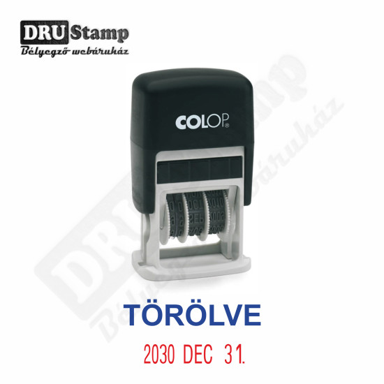 TÖRÖLVE dátum bélyegző