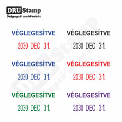 VÉGLEGESÍTVE dátum bélyegző