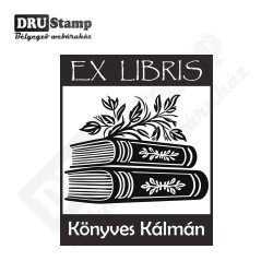 EX LIBRIS bélyegző - Könyves V04 (40x50mm)
