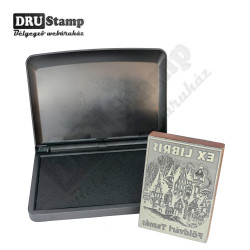 EX LIBRIS bélyegző - Középkori falu V01 (50x70 mm)