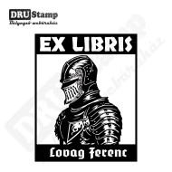 Lovag exlibris fabélyegző