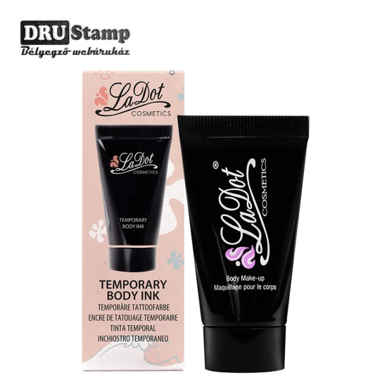 LaDot fekete színű testfesték 15ml- festékpárna utántöltéshez