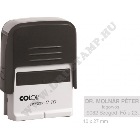 COLOP Printer C10 bélyegző egyedi lenyomattal (10x27 mm)