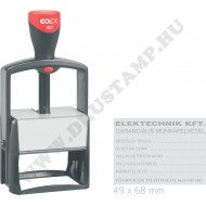 COLOP Classic 2800 fémbélyegző egyedi lenyomattal (49x68 mm)