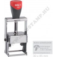 COLOP Expert 3300 fémbélyegző egyedi lenyomattal (30x45 mm)