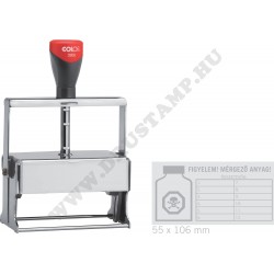 COLOP Expert 3900 fémbélyegző egyedi lenyomattal (max 55x106mm)