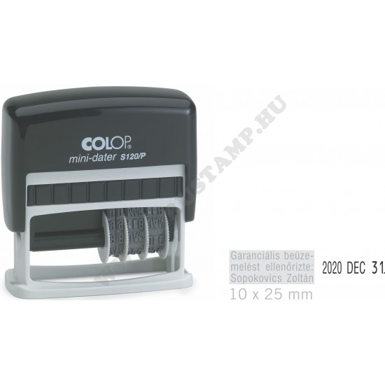 COLOP Printer S120/P mini dátumbélyegző egyedi lenyomattal