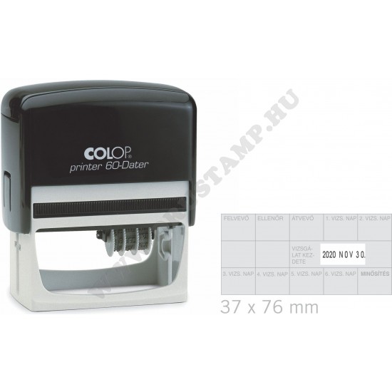 COLOP Printer 60 dátumbélyegző szöveggel J (jobbos)