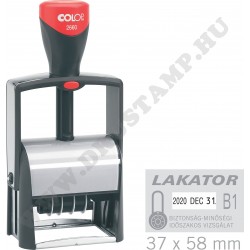 COLOP Classic 2660 közép dátumbélyegző egyedi lenyomattal