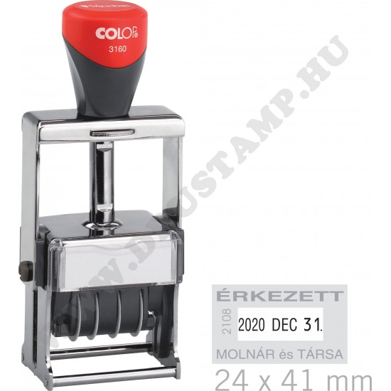 COLOP Expert 3160 dátumbélyegző egyedi lenyomattal