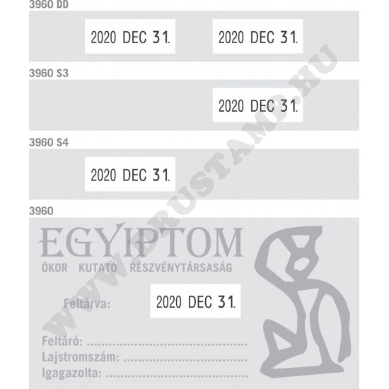 COLOP Expert 3960 dátumbélyegző egyedi lenyomattal