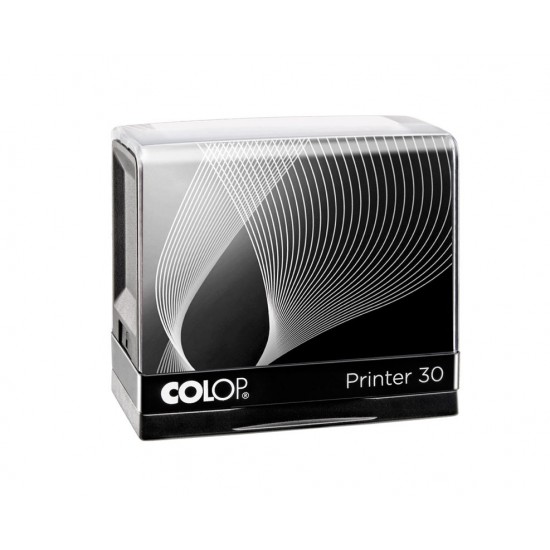 COLOP Printer IQ 30 bélyegző fekete kerettel és egyedi lenyomattal (18x47 mm)