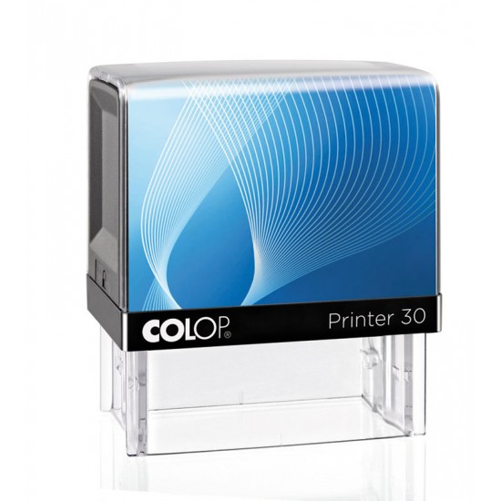 COLOP Printer IQ 30 bélyegző fekete kerettel és egyedi lenyomattal (18x47 mm)