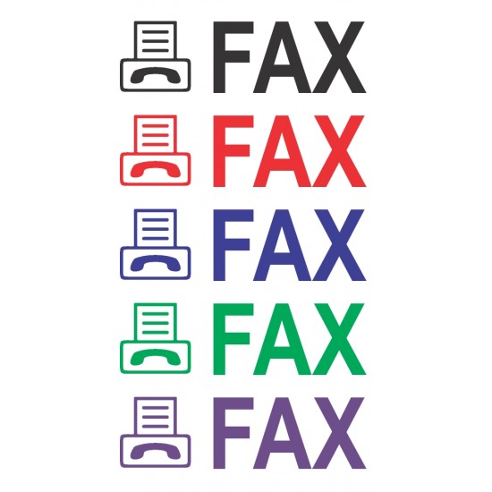 FAX bélyegző logóval 2