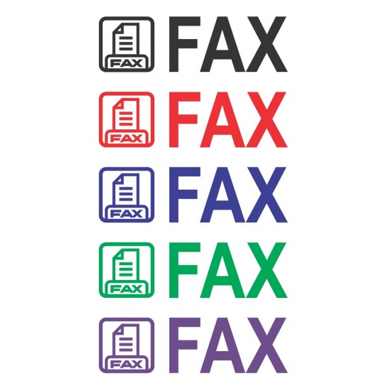 FAX bélyegző logóval