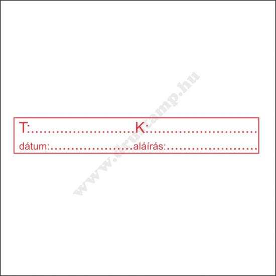 KONTÍROZÓ bélyegző