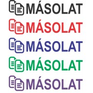 MÁSOLAT bélyegző logóval