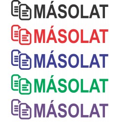 MÁSOLAT bélyegző logóval