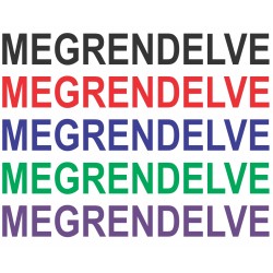 MEGRENDELVE feliratú bélyegző