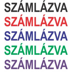 SZÁMLÁZVA bélyegző