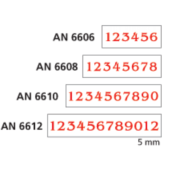 Traxx AN6606 sorszámozó bélyegző